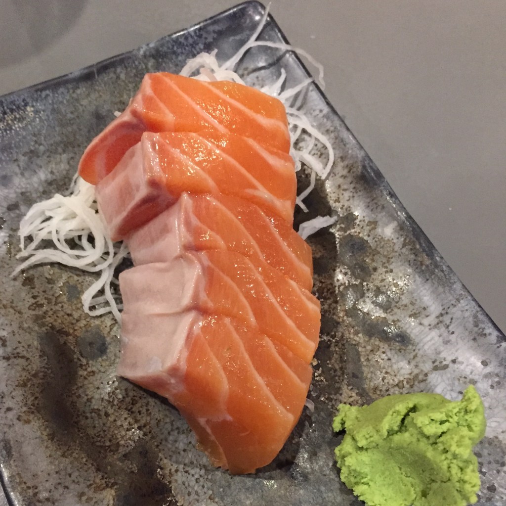 salmon sashimi, koh grill and sushi, koh sushi, twostomachs