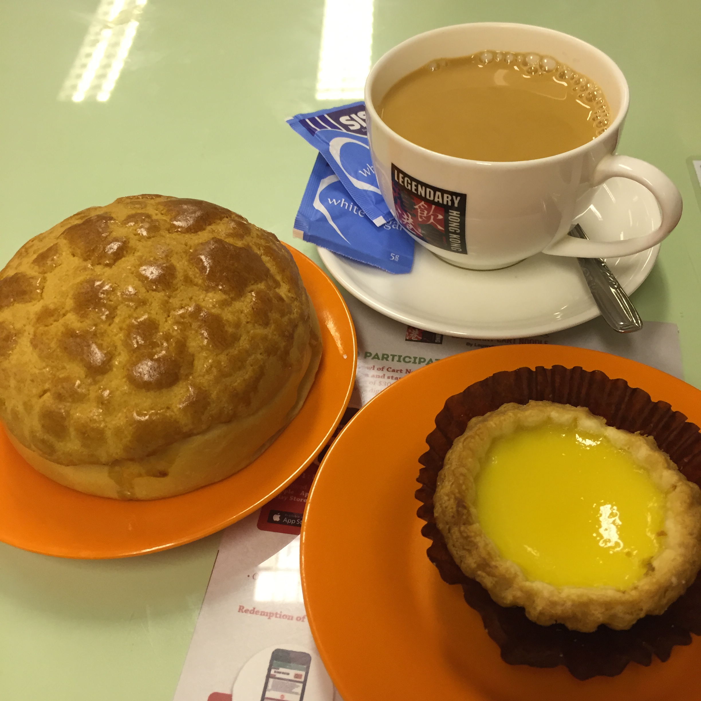 Pineapple Custurd Crust Bun Egg Tart