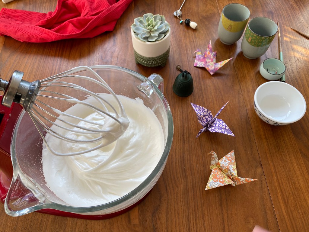 Japanese souffle cheesecake light airy cake delicious recipe cream cheese butter sponge egg