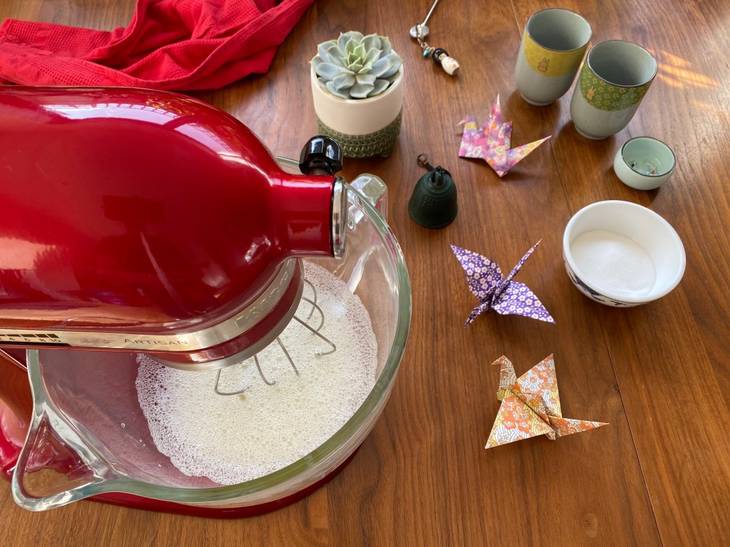 Japanese souffle cheesecake light airy cake delicious recipe cream cheese butter sponge egg