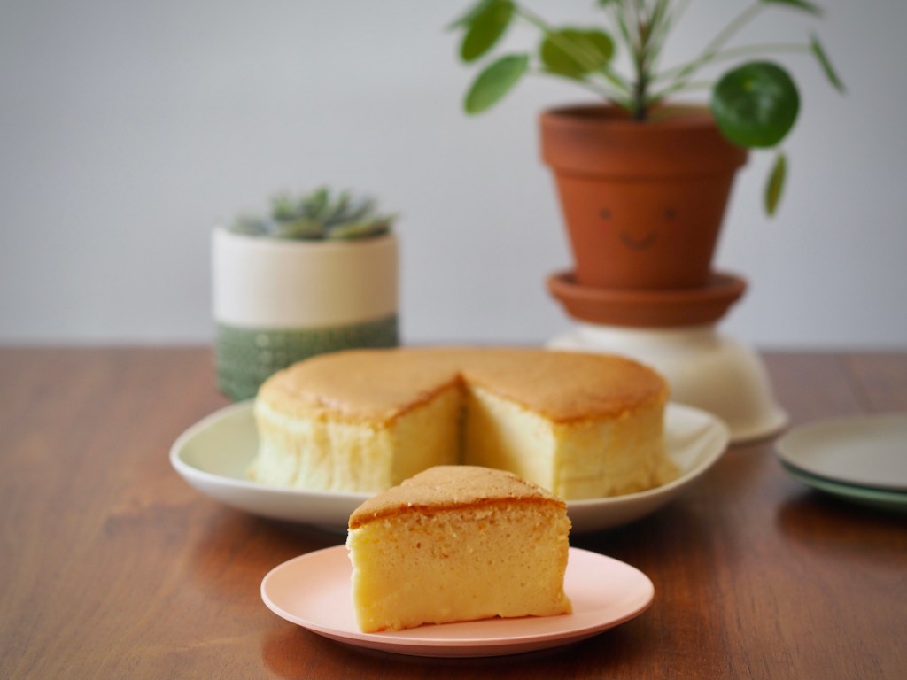 Japanese souffle cheesecake light airy cake delicious recipe cream cheese butter sponge egg