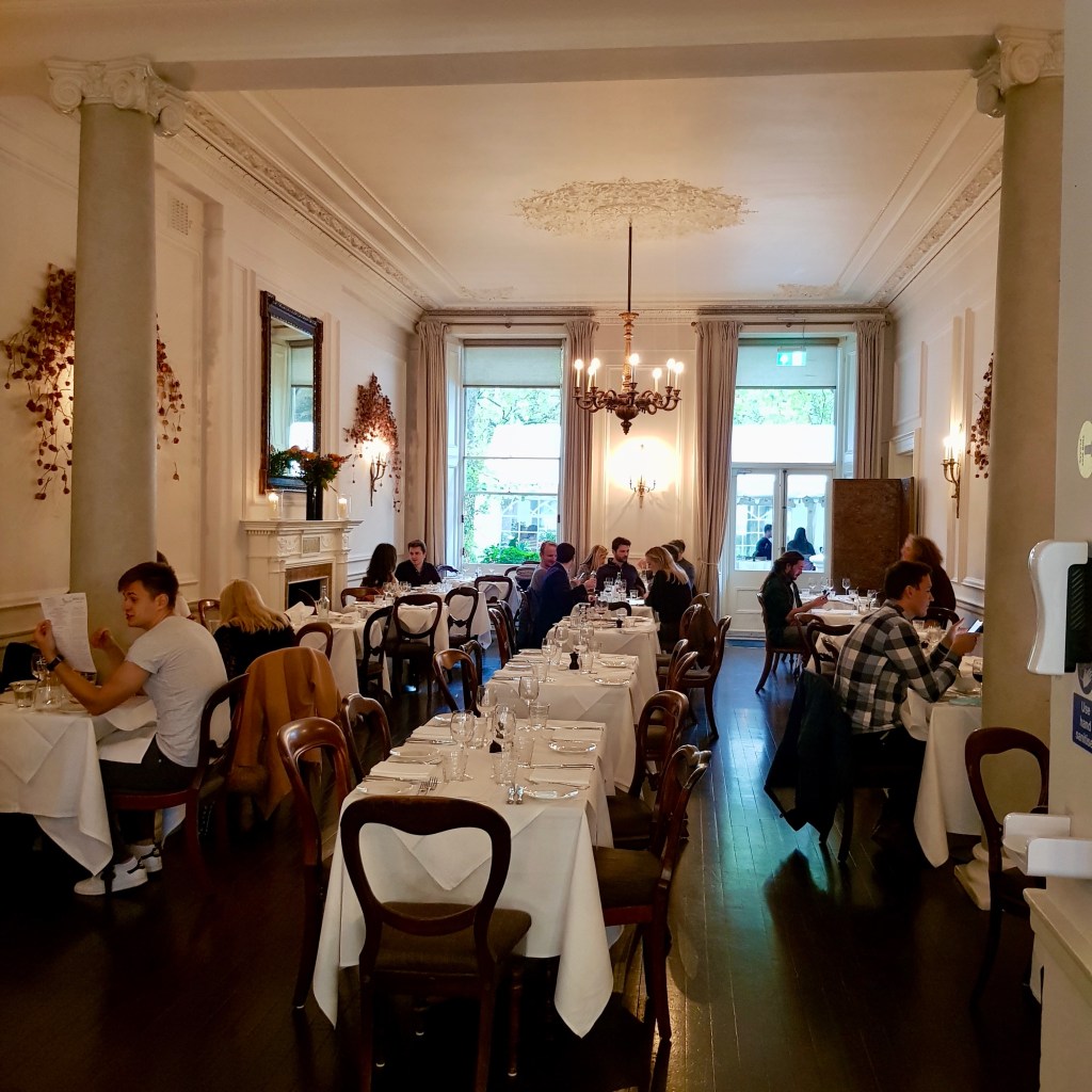 Ognisko Restaurant Classy Polish Dining South Kensington London Traditional Vodka Outdoor Alfresco Garden View