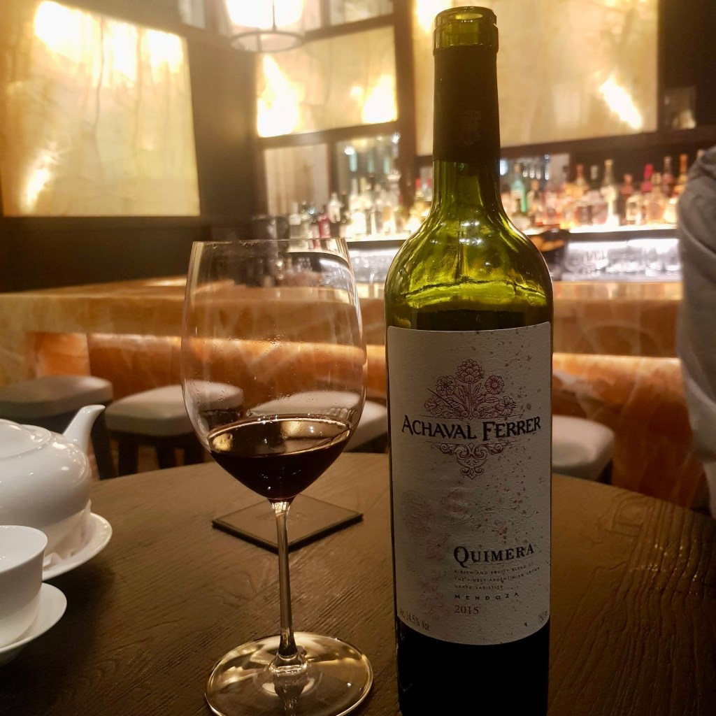 Imperial Treasure London Waterloo Place Chinese Restaurant Michelin High End St James Mayfair Cantonese Expensive Luxury Dining Achaval Ferrer Quimera