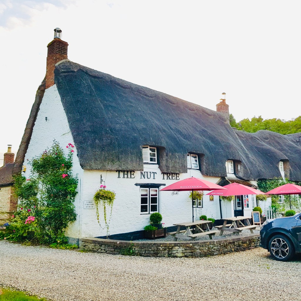Nut Tree Inn Murcott Oxon Michelin Star Gastropub pub British Best Cuisine Romantic Beer Garden Outdoor Terrace Alfresco dining Tasting Menu Wine Seasonal Produce Creative Michael North Imogen Great Service Log Fire