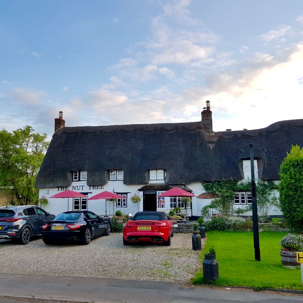 Nut Tree Inn Murcott Oxon Michelin Star Gastropub pub British Best Cuisine Romantic Beer Garden Outdoor Terrace Alfresco dining Tasting Menu Wine Seasonal Produce Creative Michael North Imogen Great Service Log Fire
