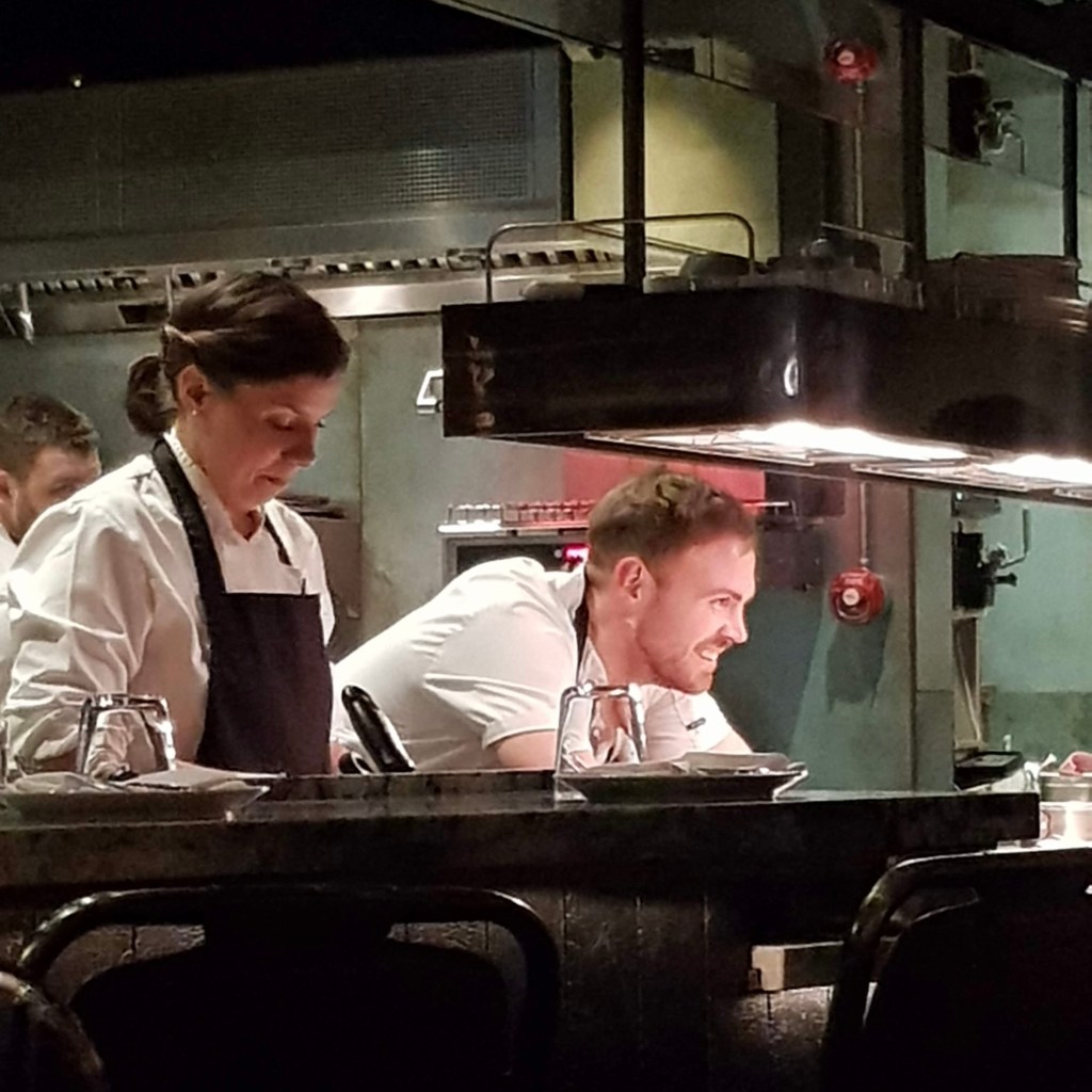 Fallow Restaurant London St James Modern British Heston Blumenthal gastronomic Chef Jack Croft William Murray James Robson creative best top vibrant fun exciting corn ribs smoked cod head sriracha sauce mushroom parfait kombu fries date romantic groups friend large group celebration birthday party Cocktail