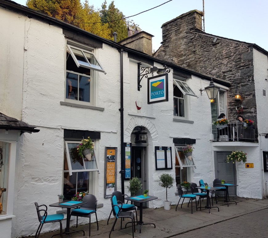 Porto Restaurant Bowness Lake Windermere District Dinner Alfresco Review