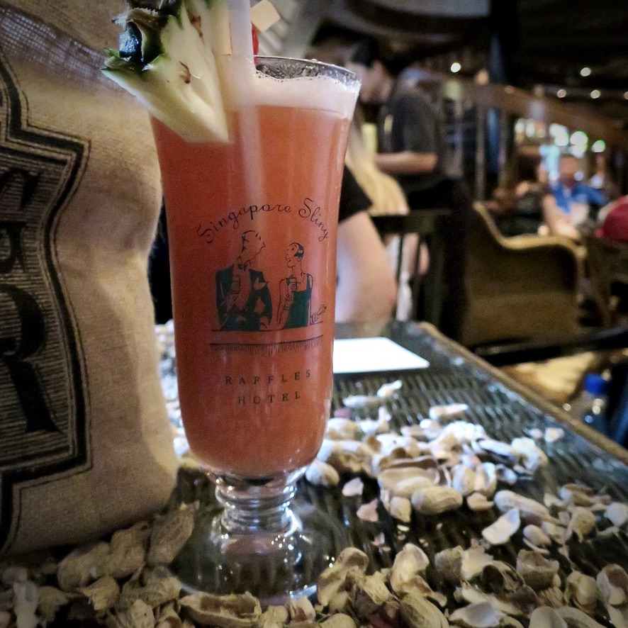 Holiday Singapore Itinerary Travel Tips Raffles Hotel Long Bar Singapore Sling Drinks Nightlife Monkey Nuts
