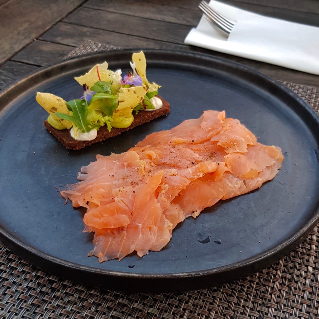 The Feathered Nest Country Inn Restaurant Pub Amazing View Cotswold Outdoor Dining Gastropub Dog Friendly Gin Cured Salmon