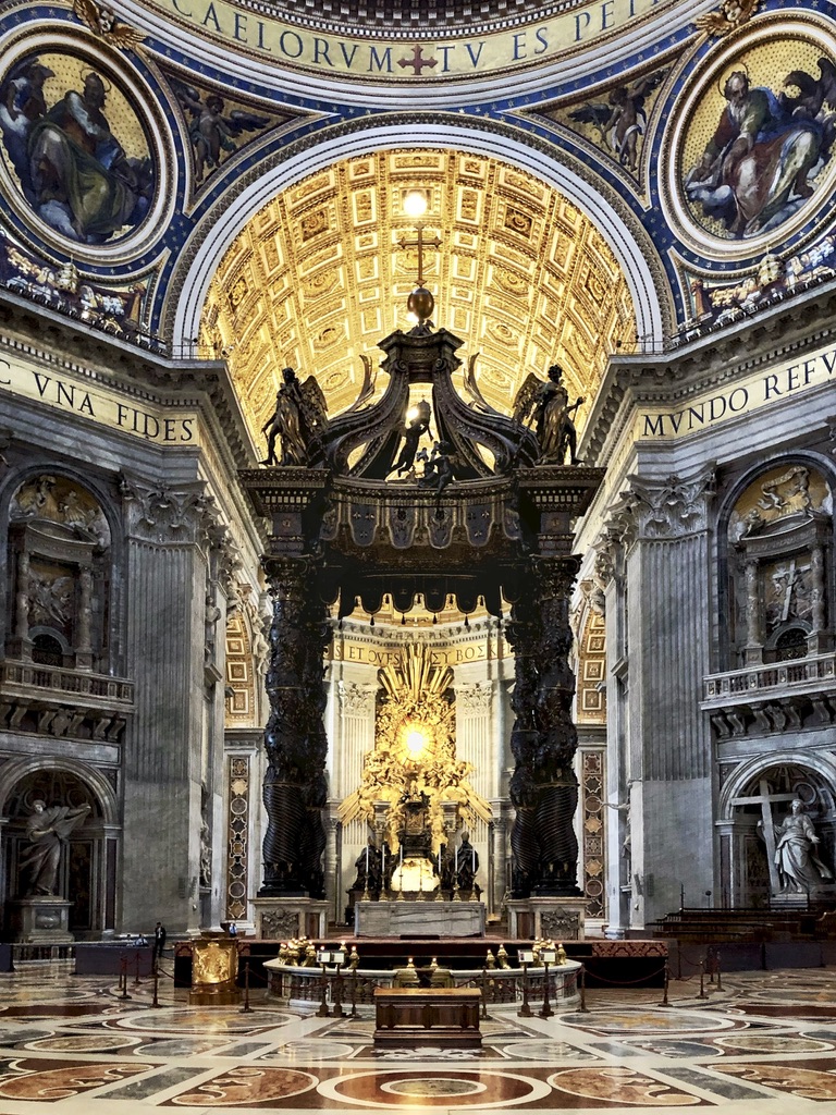 Rome Travel Itinerary Travel Tips Vatican City St Peter Basilica High Altar