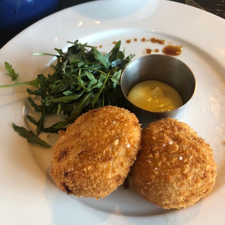 rick stein, fish cake, charity lunch menu, riverside restaurant barnes