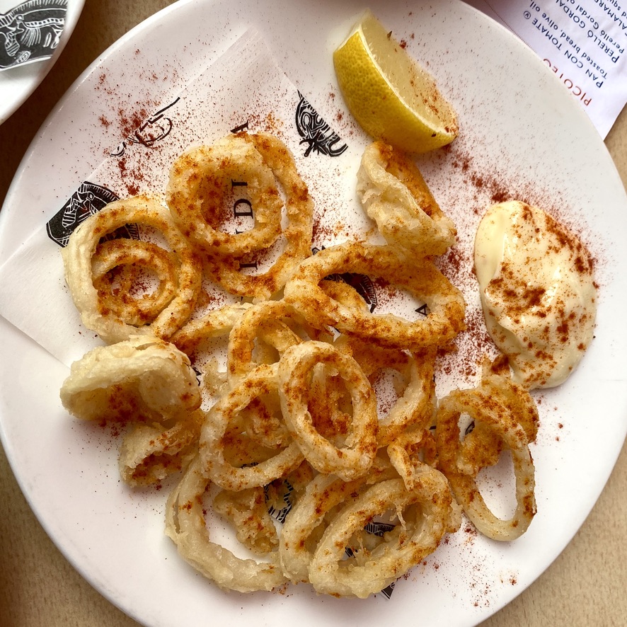 Tapas Brindisa Spanish Restaurant South Kensington Dog Friendly Al Fresco Review Squid Ring Calamari