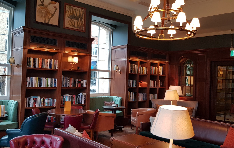 Library Drawing Room Luxury University Arms Hotel Cambridge