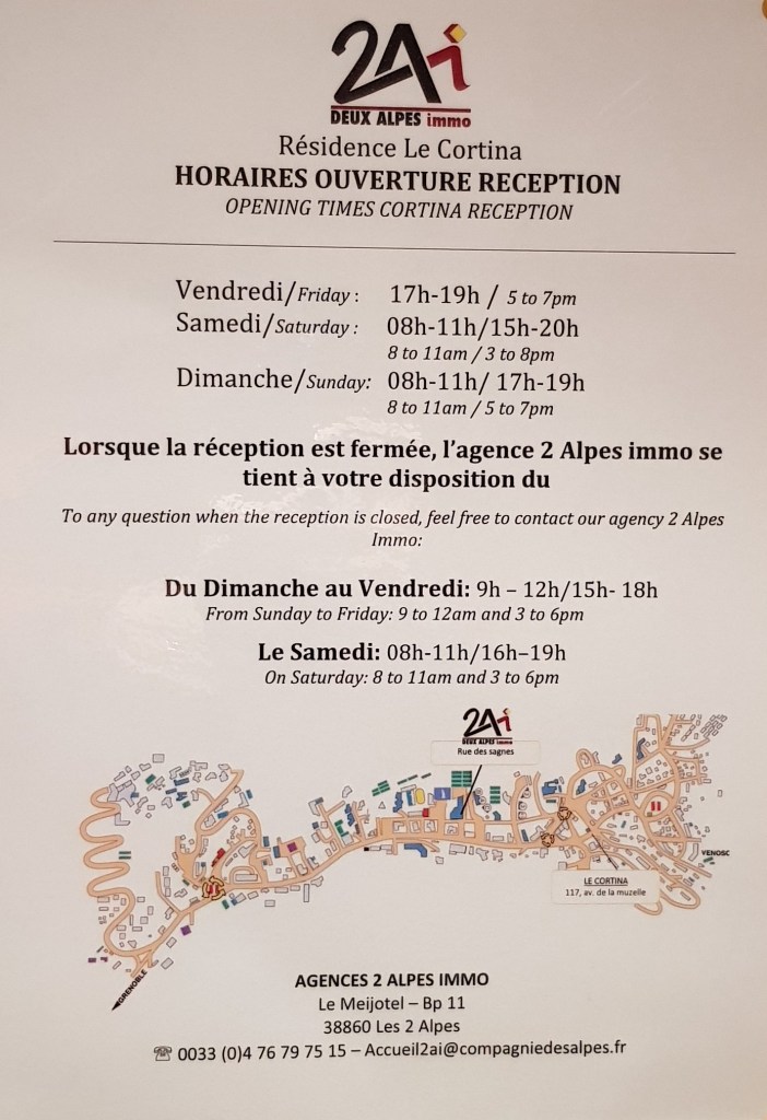 Residence Le Cortina Les Deux Alpes Opening Times