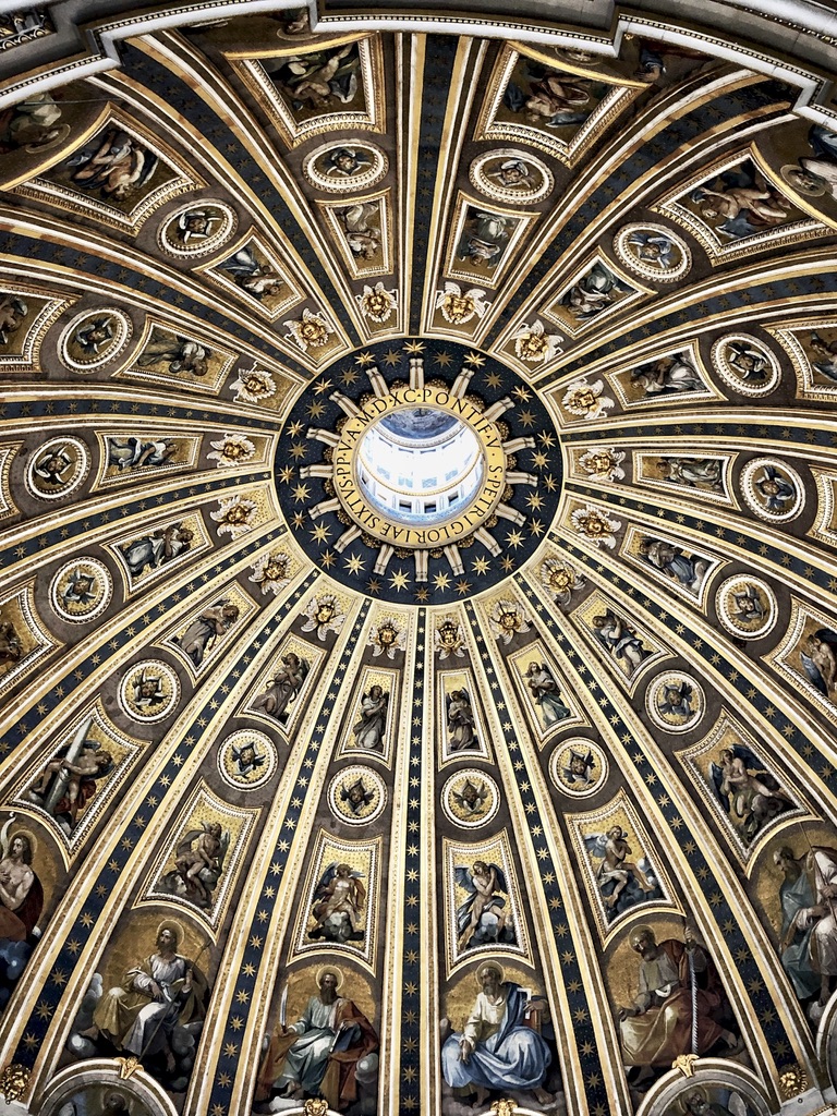 Rome Travel Itinerary Travel Tips Vatican City St Peter Basilica Inside Dome